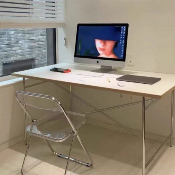 Furniture Rectangular Computer table black & white